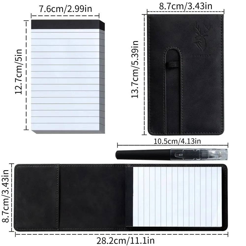 A7 Leather Pocket Notebook Set