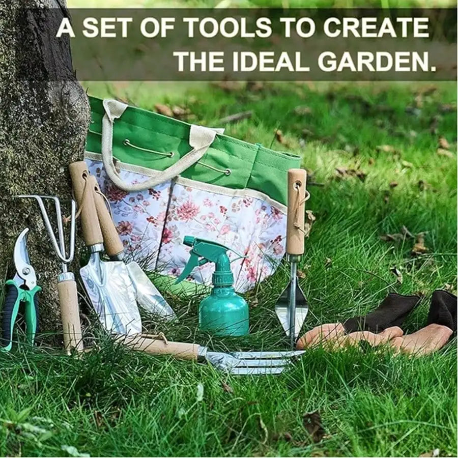 9-in-1 Gardening Tool Set with Storage Bag
