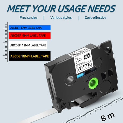 Laminated Label Tape for Brother Label Makers