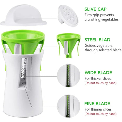LMETJMA Vegetable Spiral Slicer
