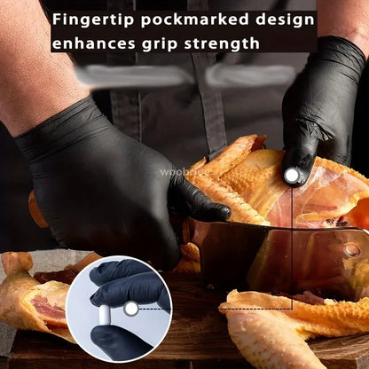 Black Disposable Nitrile Gloves