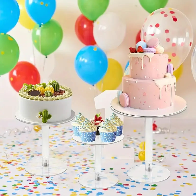 Clear Acrylic Cake & Dessert Display Stand