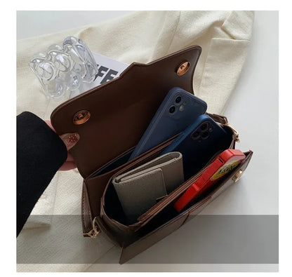 Vintage PU Leather Satchel Shoulder Bag