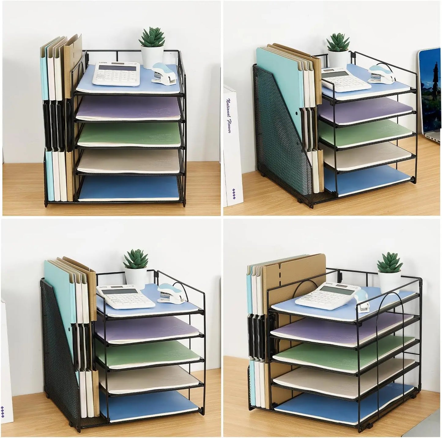 Multi-Layer Document & Paper Storage Rack