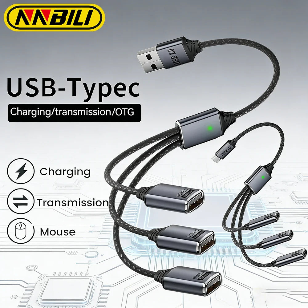 3-Port USB Hub Adapter