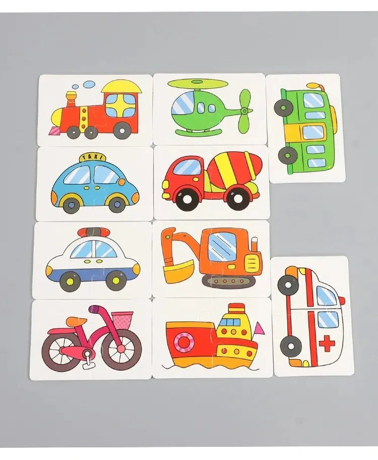 Animal Matching Puzzle Cards