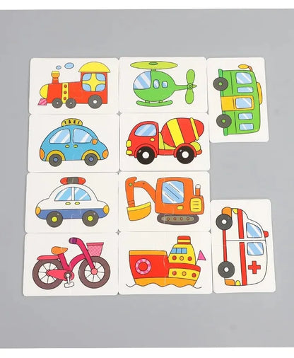Animal Matching Puzzle Cards