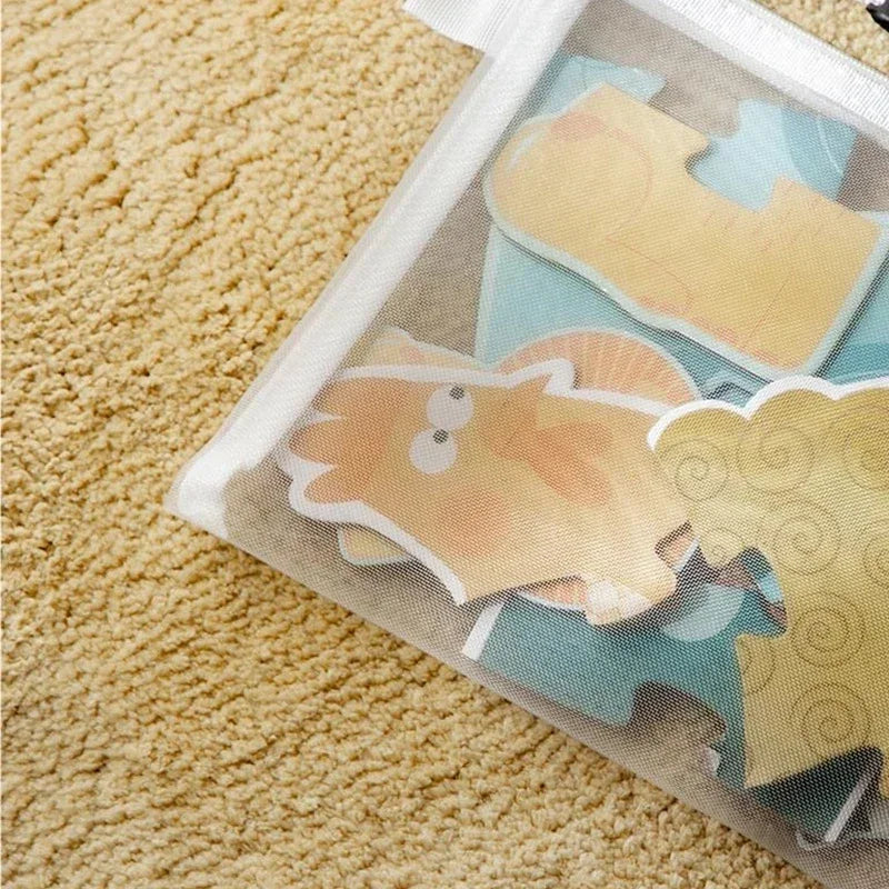 Transparent Mesh Document & Puzzle Storage Bags