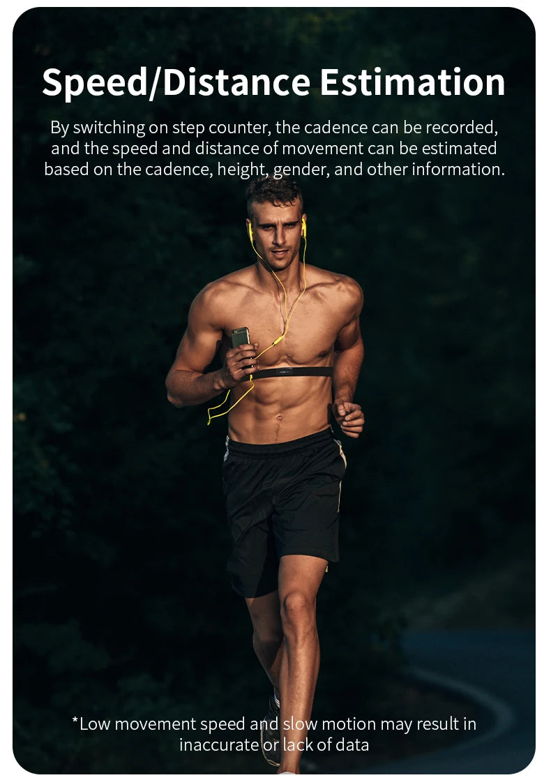 Bluetooth & ANT+ Chest Strap Heart Rate Sensor