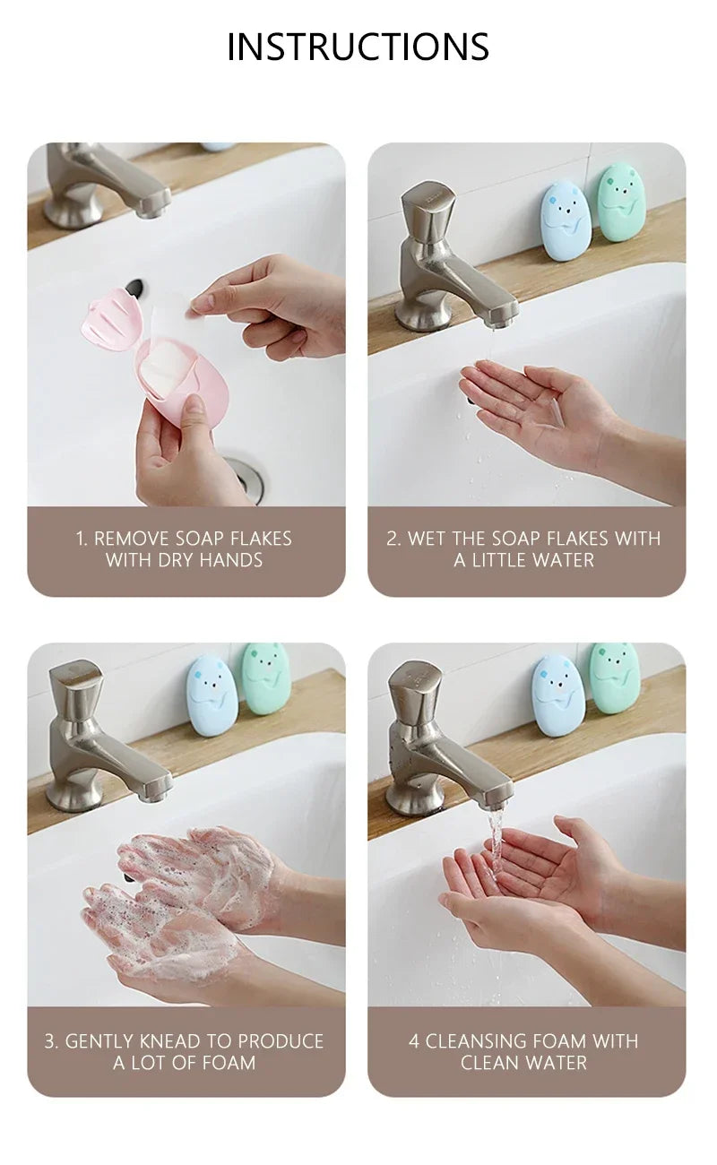 Travel Soap Sheets with Portable Storage Case
