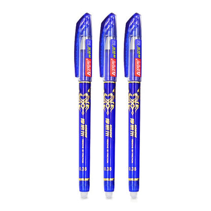 20Pcs Erasable Gel Pen Refill 0.35mm Black/Blue/Red/Green/Purple/Orange Ink