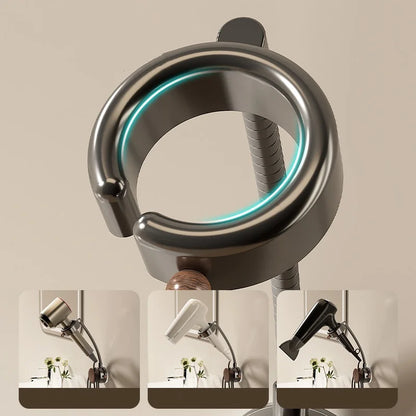 Adjustable Wall-Mounted Hair Dryer Holder