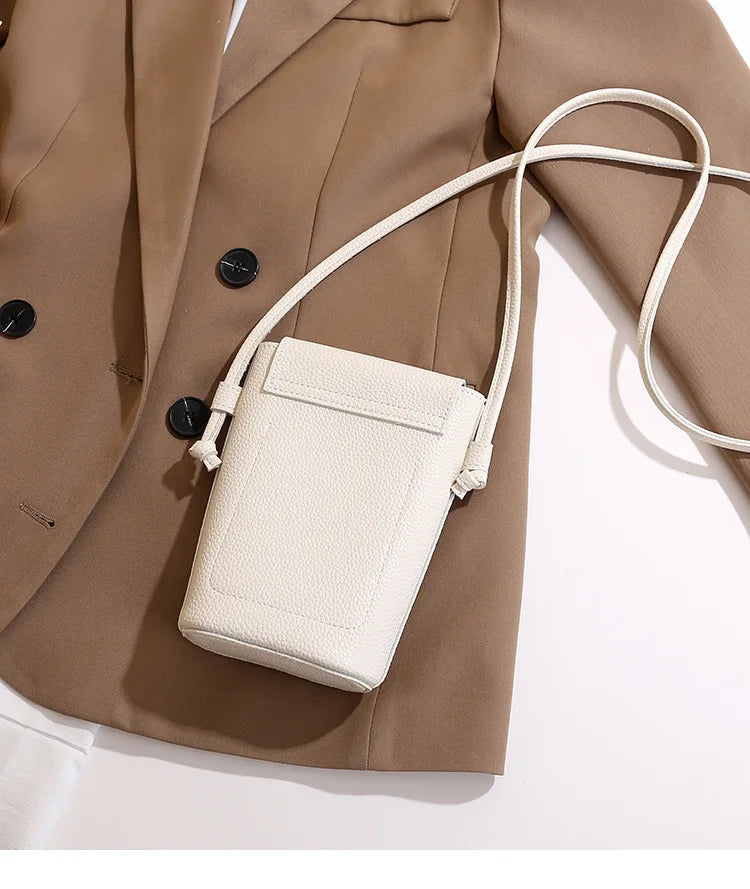 PU Leather Flap Crossbody Phone Bag