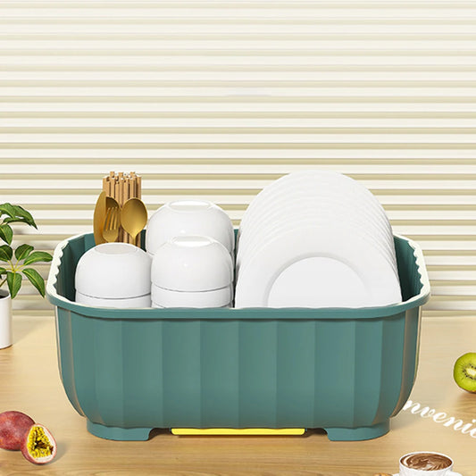 Covered Dish Drying Rack & Storage Cabinet