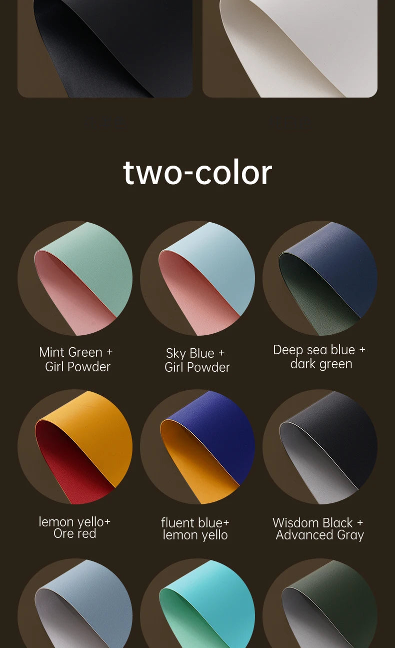Waterproof Leather Desk Pad for Keyboard & Mouse