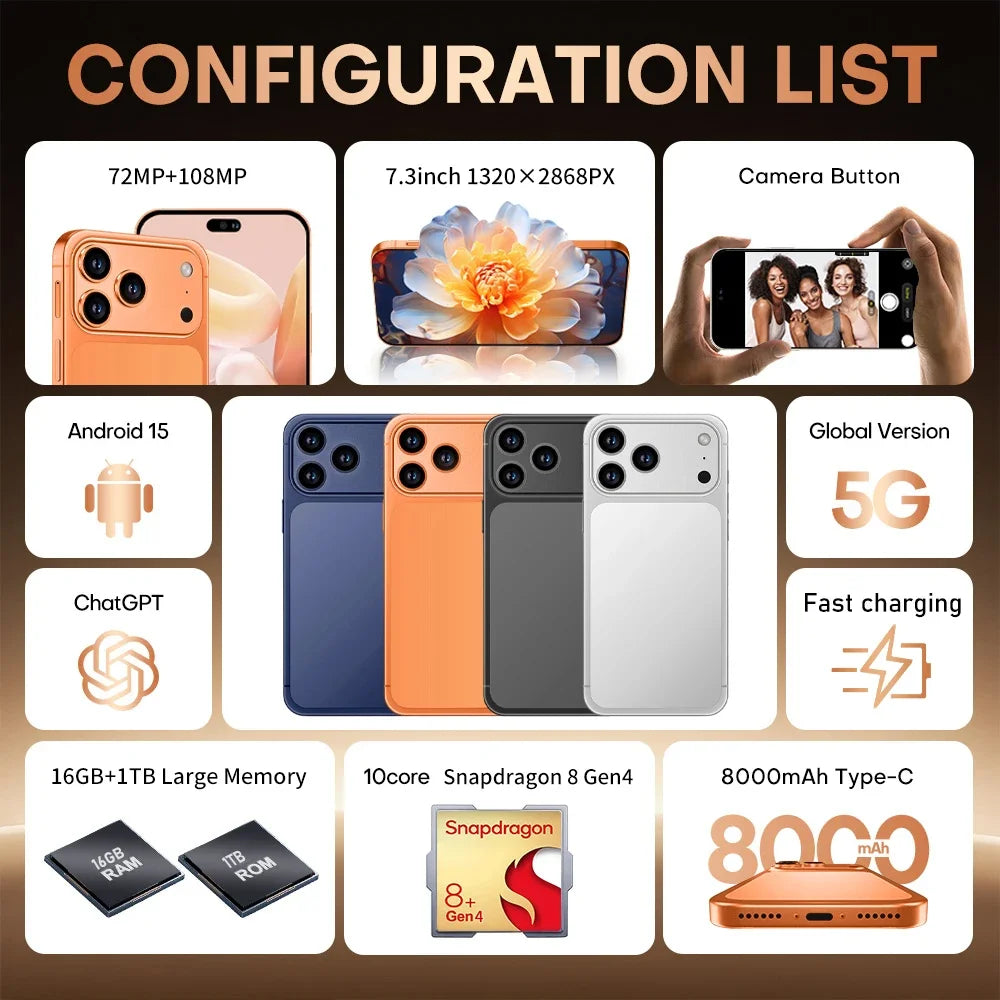 Silicone Protective Case for i17 Pro Max