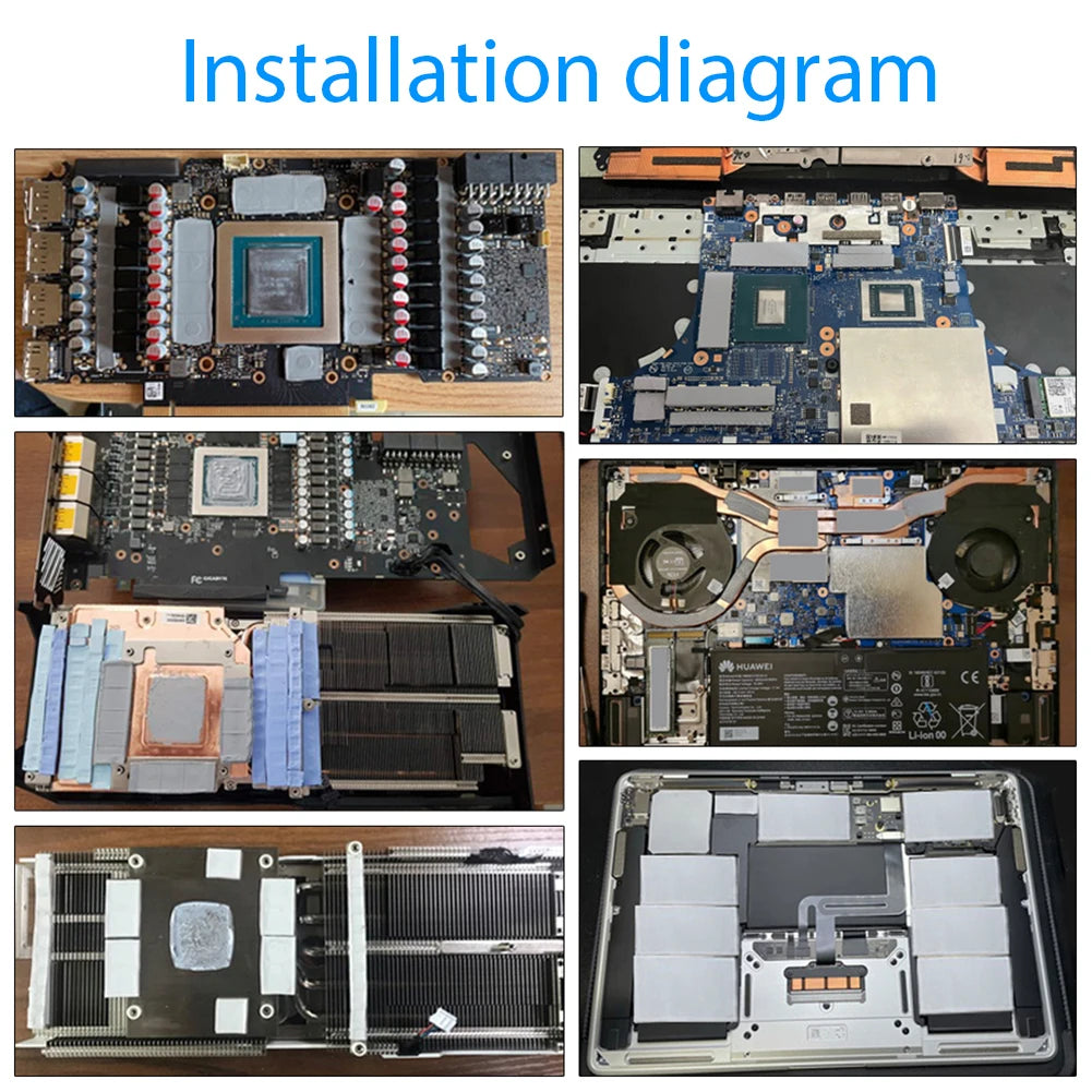 16W/mK High Conductivity Thermal Pad for CPU, GPU & SSD Cooling