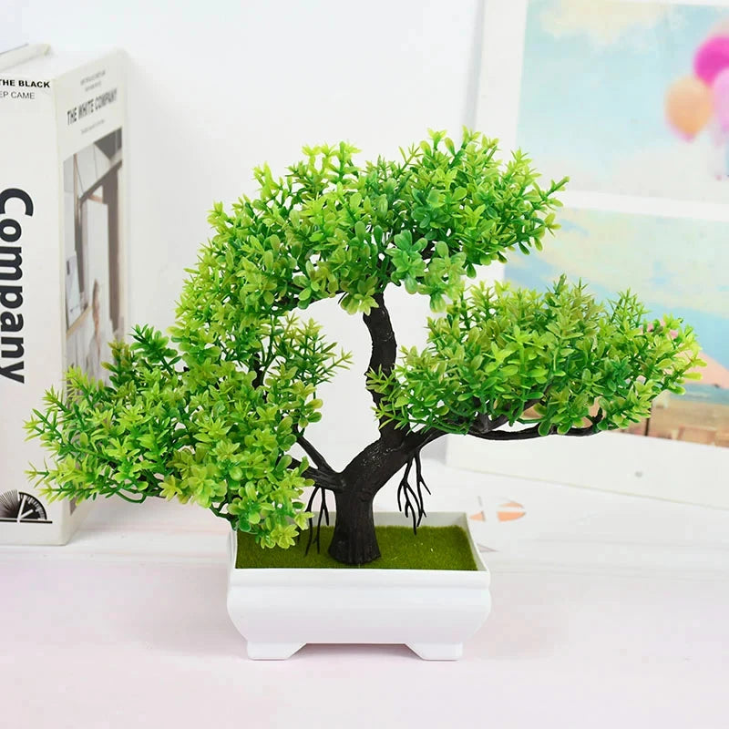 Artificial Bonsai Tree in Decorative Pot