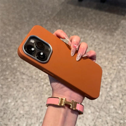 Luxury Matte Leather Phone Case For iPhone