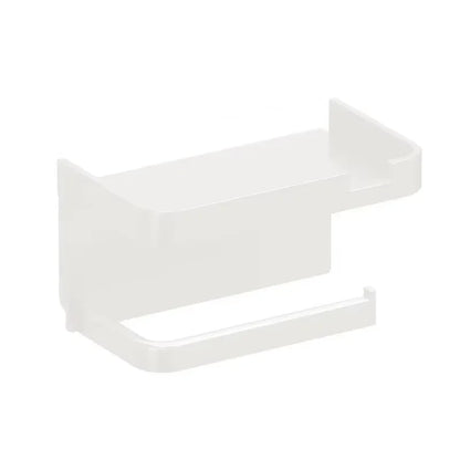 Wall-Mounted Toilet Paper Holder with Storage Shelf