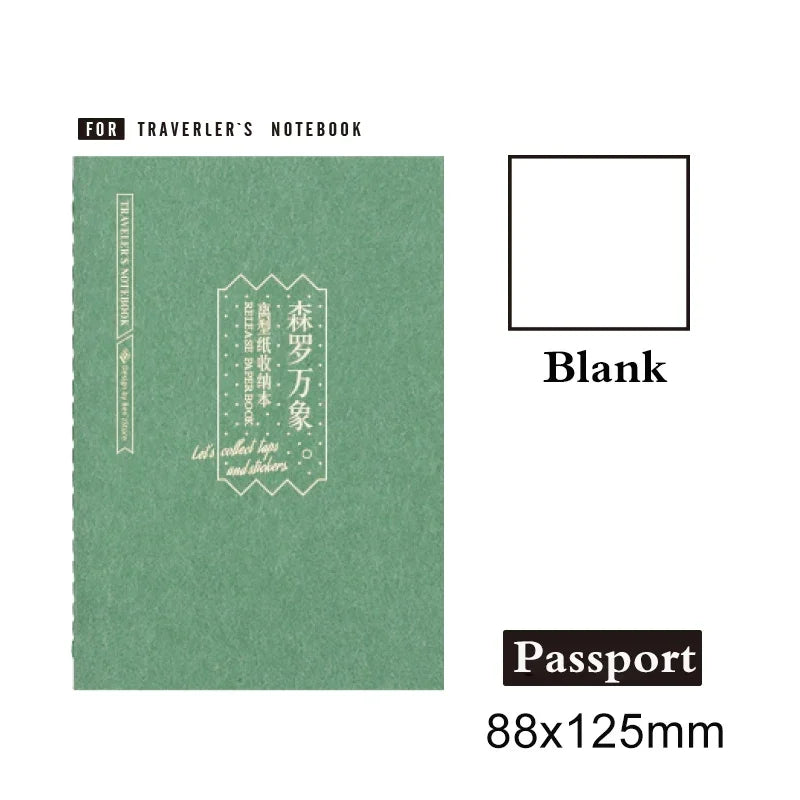 Travel Notebook Sticker Storage Book