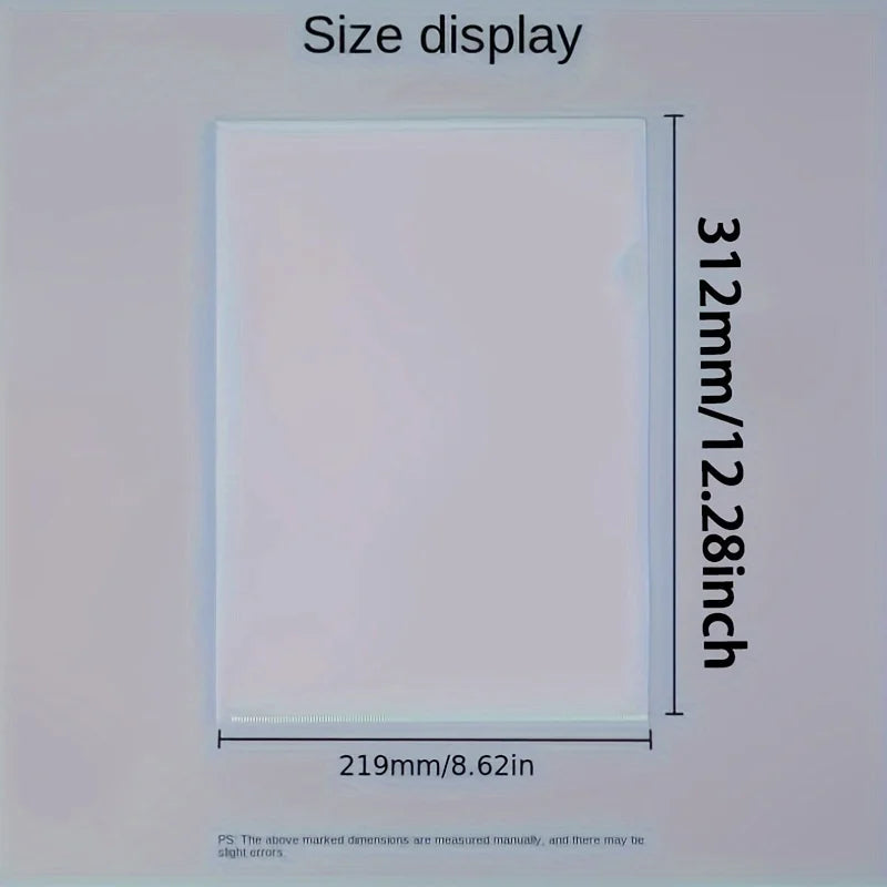 A4 Transparent L-Type Document Folders