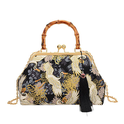 Rhinestone Bow Evening Clutch