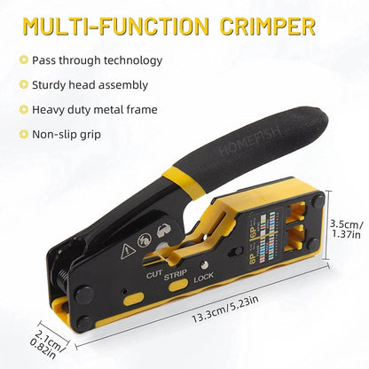 HOMEFISH 6088 RJ45 Network Cable Crimping Tool