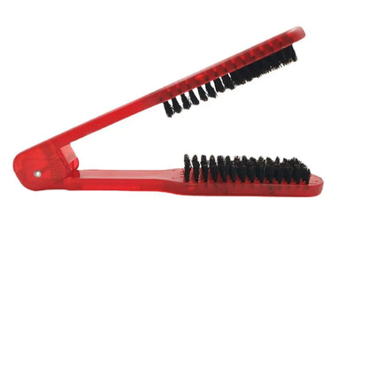 V-Shaped Hair Straightening Brush Comb