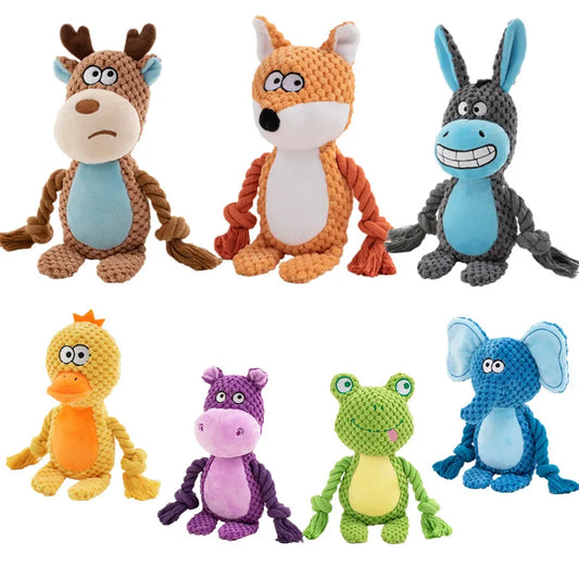 Animal Plush Squeaky Dog Toy