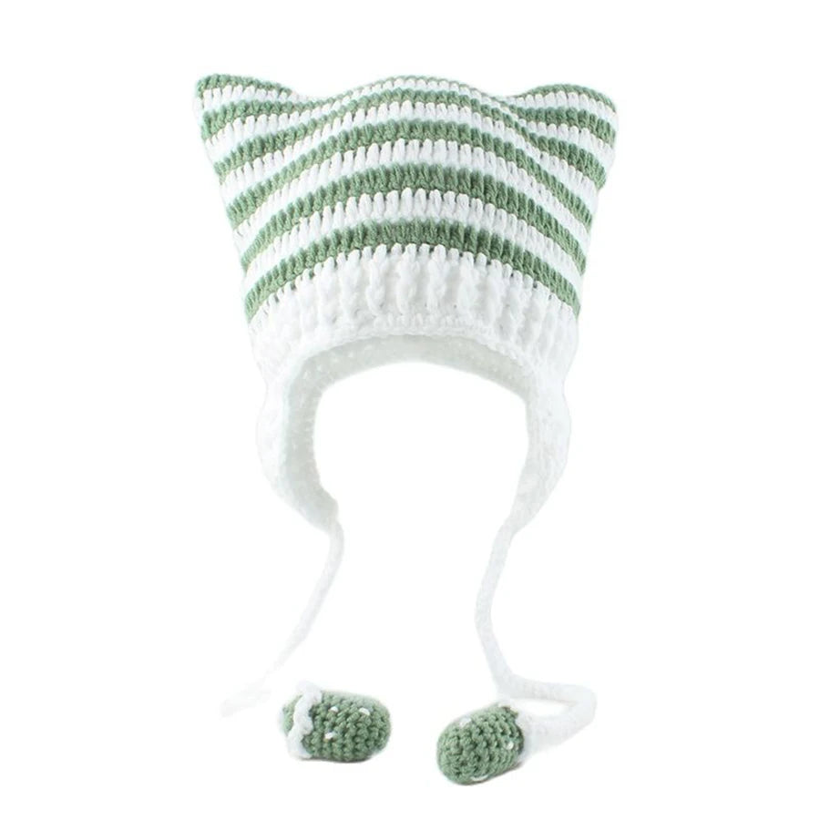 Women’s Cat Ear Knitted Winter Beanie