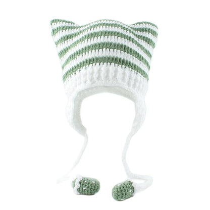 Women’s Cat Ear Knitted Winter Beanie