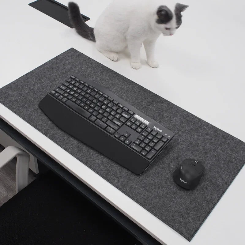 Large Wool Felt Computer Desk Mat