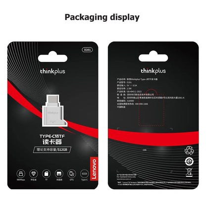 Lenovo ThinkPlus USB-C Micro SD Card Reader