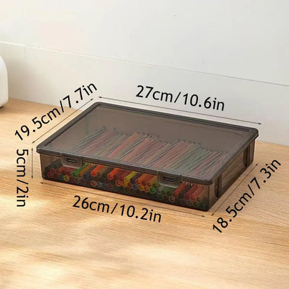 A4 Transparent Document Storage Box with Buckle