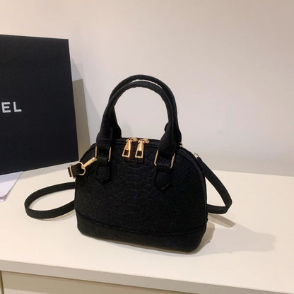 Mini Textured Satchel Crossbody Bag