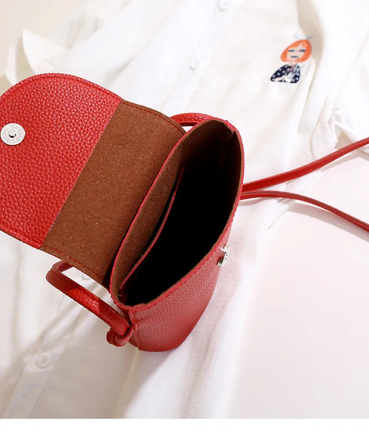 PU Leather Flap Crossbody Phone Bag