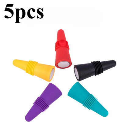 Silicone Wine Bottle Stopper Set