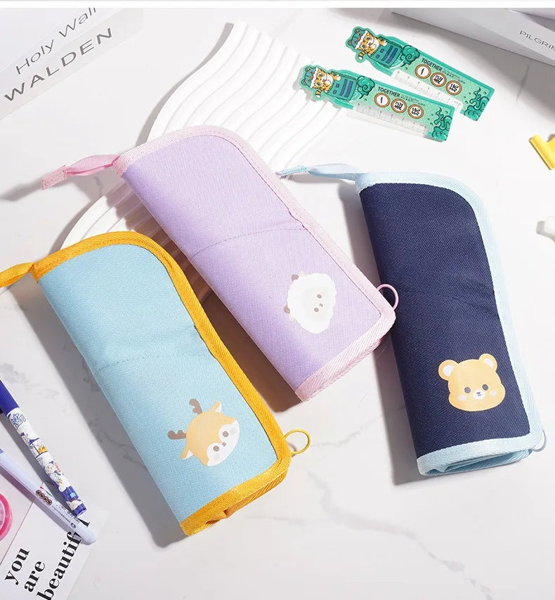 Expandable Desk Pen Holder & Pencil Pouch