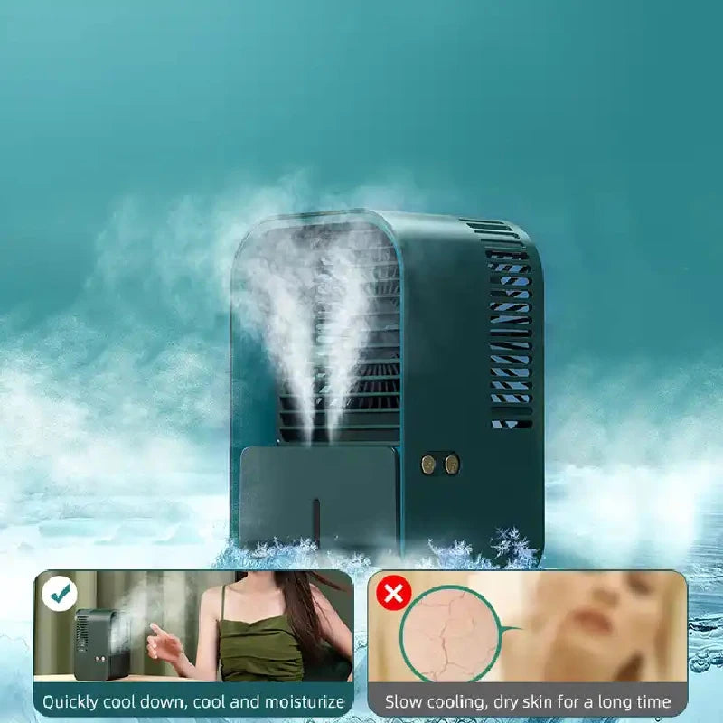 Portable USB Air Cooler Fan with Humidifier