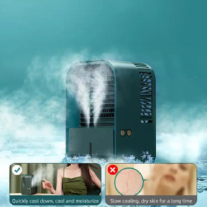Portable USB Air Cooler Fan with Humidifier