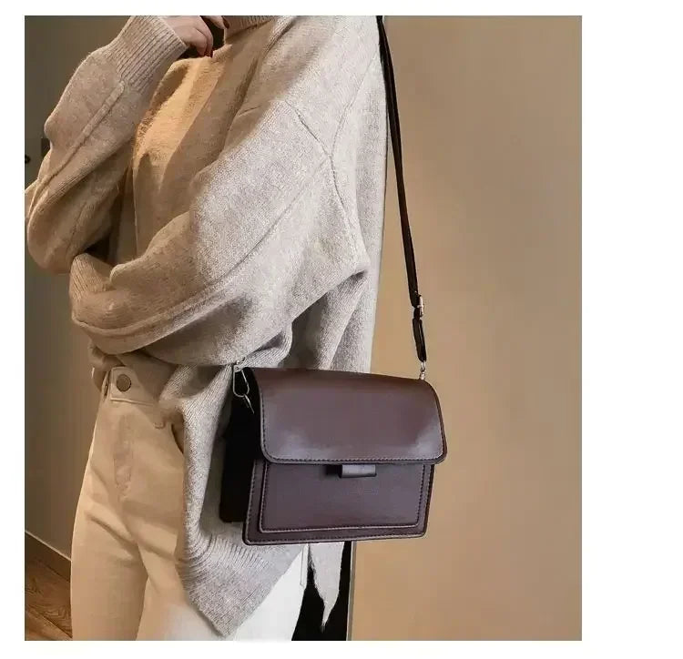 Women’s PU Leather Crossbody Flap Bag