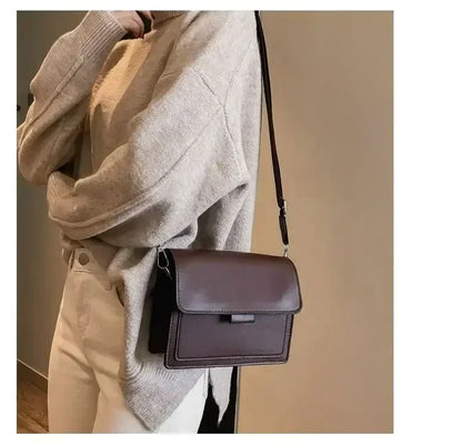 Women’s PU Leather Crossbody Flap Bag
