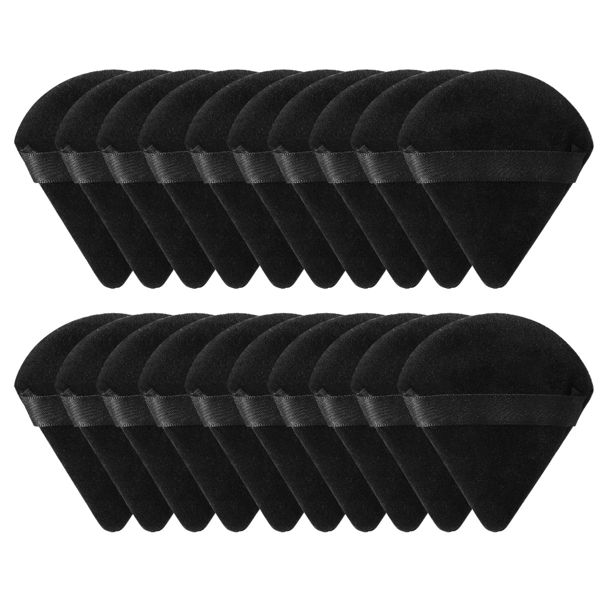Triangle Velvet Makeup Powder Puff Set