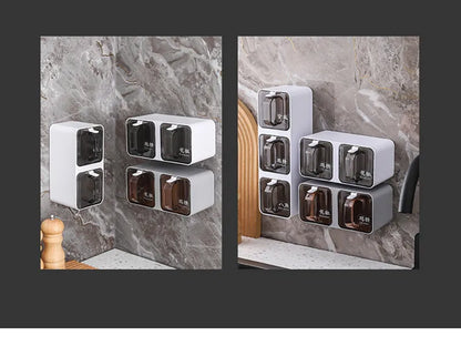 Wall-Mounted Spice Organizer Set
