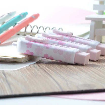 Sliding Retractable Pencil Eraser with Protective Sleeve