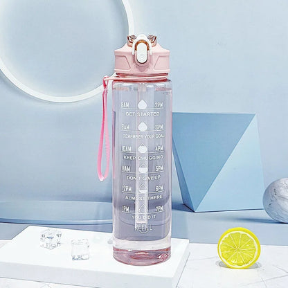 Sports Water Bottle with Time Marker
