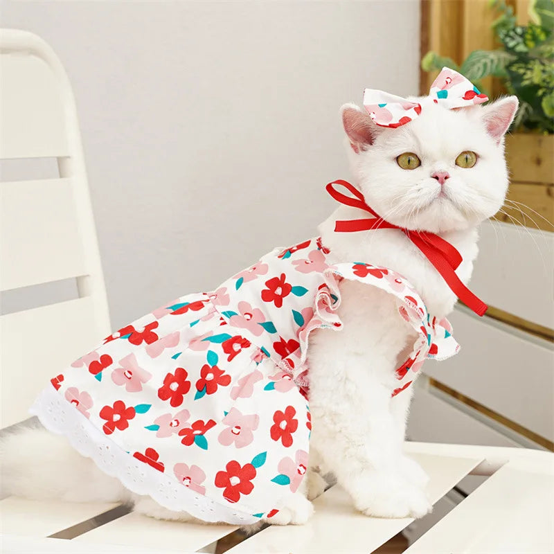 Princess Plaid Pet Dress for Dogs & Cats