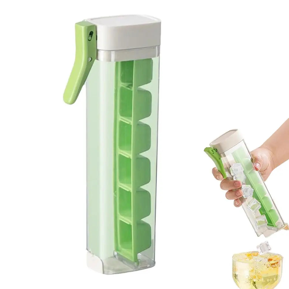 One-Press Silicone Ice Cube Maker with Storage Box