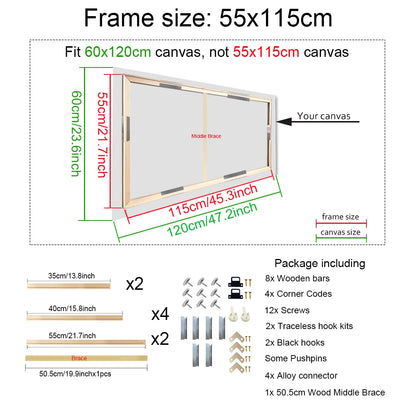 Wooden Canvas Frame for Paintings & Photos